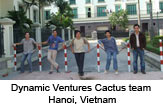 Dynamic Ventures Cactus team in Hanoi, Vietnam